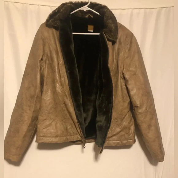 Tsunami faux leather jacket with fur lining - Picture 1 of 6